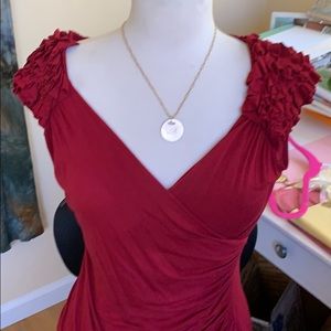 Baily44 sexy maroon top